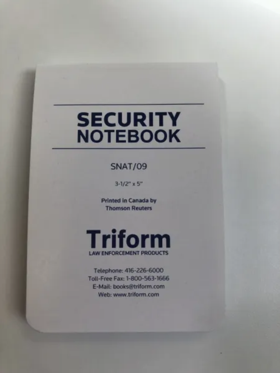 Security Officers Notebook with Waterproof Paper by Interconnective