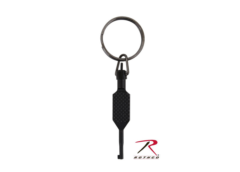 Flat Knurled Swivel Handcuff Key