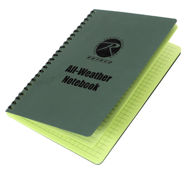 Rothco Large All-Weather Waterproof Notebook 6" x 8"